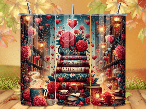 Bookish Coffee Valentine Tumbler Wrap Review