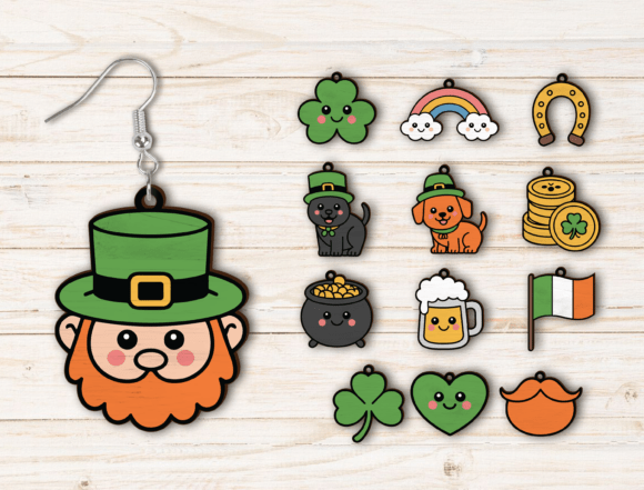 Cute St. Patrick's Day Earring SVG Set Review