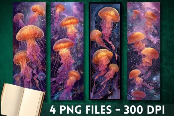 Magic Galaxy Space Jellyfish Bookmark Crafts