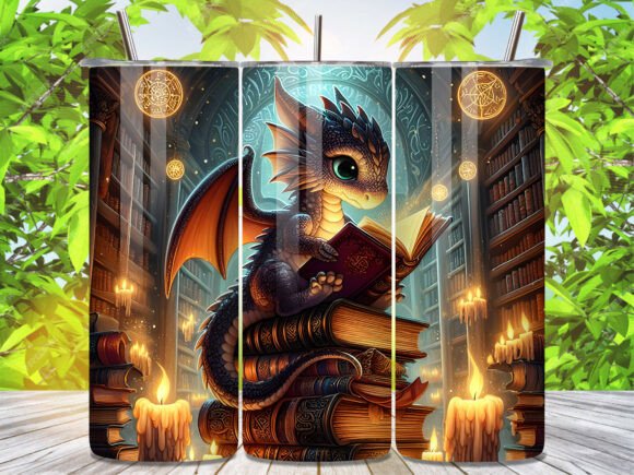 Magic Library Book Dragon Tumbler Wrap Review