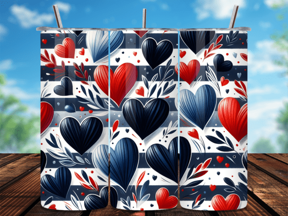 Nautical Blue Stripe Heart Tumbler Wraps Review