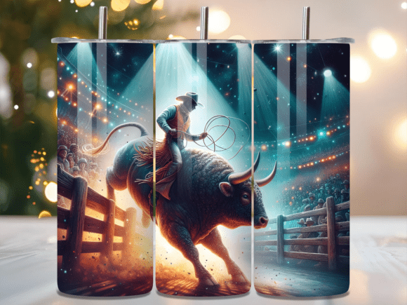 Night Arena Rodeo Cowboy Tumbler Wraps Review