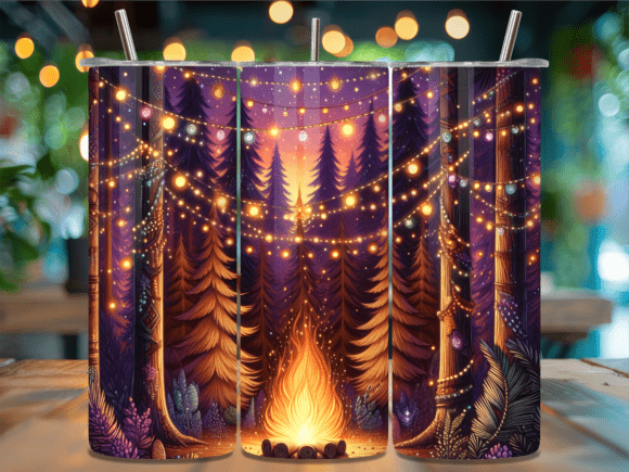 Night Forest Camping Light Tumbler Wrap Review