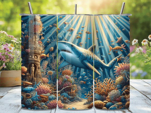 Ocean Great White Shark Tumbler Wrap Review
