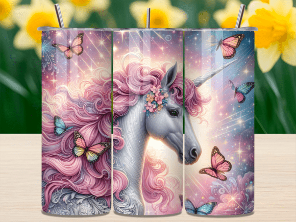 Pastel Floral Unicorn Pink Tumbler Wrap Review