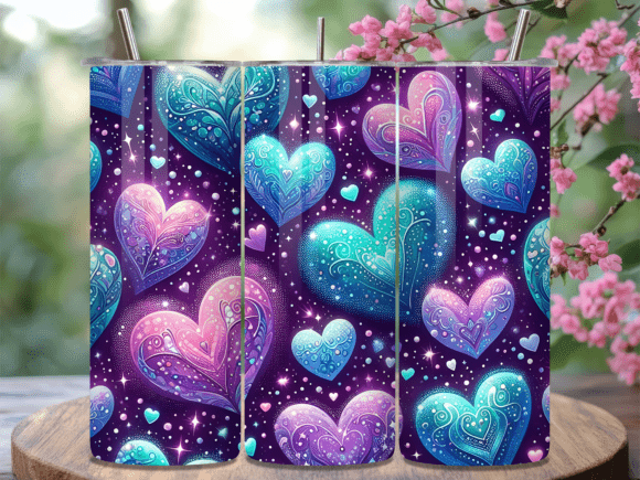 Purple Valentines Day Heart Tumbler Wrap Review