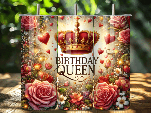 Red Rose Birthday Queen Tumbler Wrap Review