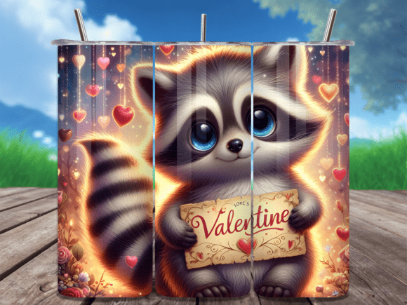 Sweet Raccoon Love Valentine Tumbler Wraps Review