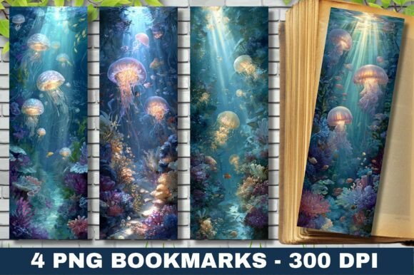 Underwater Coral Reef Jellyfish Bookmark Crafts