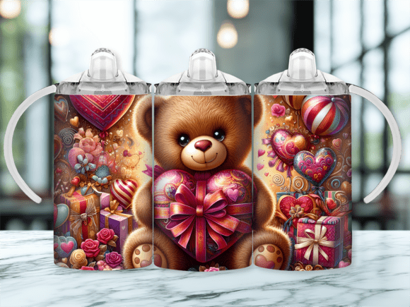 Valentine Bear Sippy Cup Tumbler Wraps Review