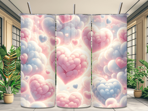 Valentines Day Cloud Heart Tumbler Wrap Review
