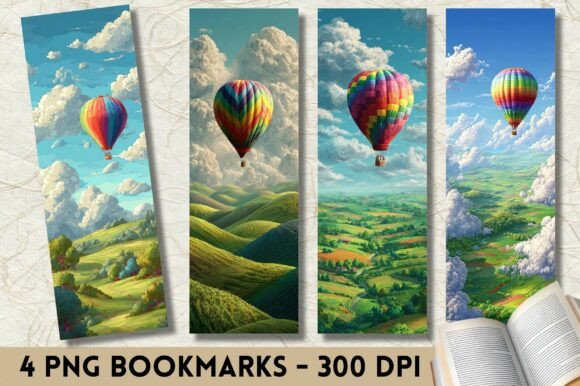 Vibrant Rainbow Hot Air Balloon Bookmark Review